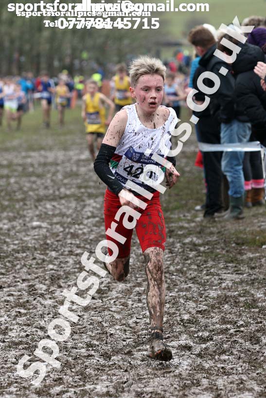Boys under-13s 2018 British Inter Counties Cross Country Champs., Prestwold Hall, Loughborough. Photo: David T. Hewitson/Sports for All Pics